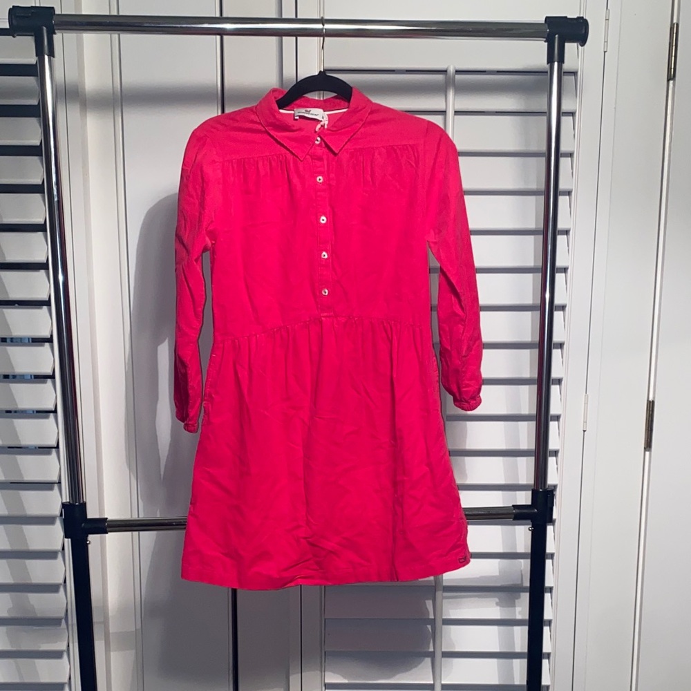 Vineyard Vines Bright Pink Kids Dress